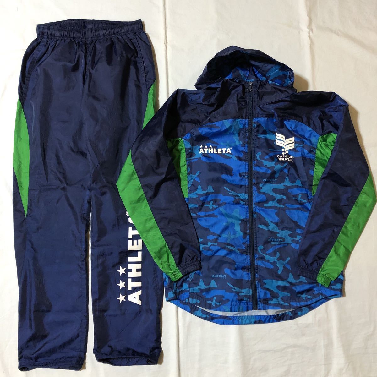アスレタ ピステ 上下セット ウインドブレーカー 迷彩 ジュニア 160拍卖