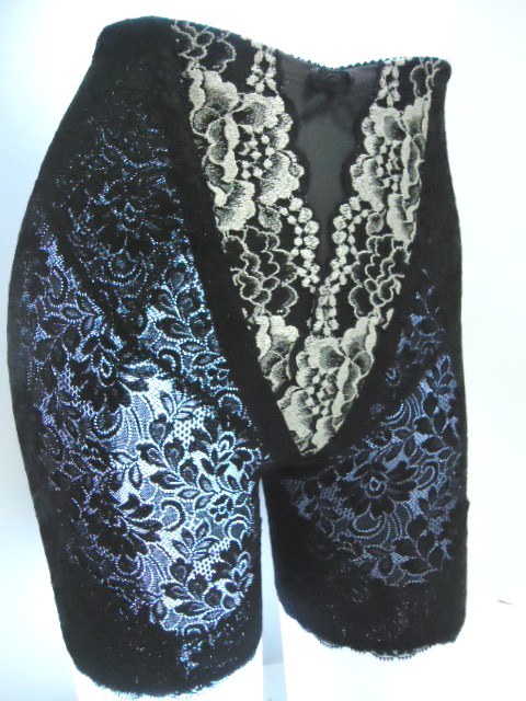 【KCM】girdle11-70★新品★recit ビーマインド 補正 ガードル 70 プラチナブラック拍卖