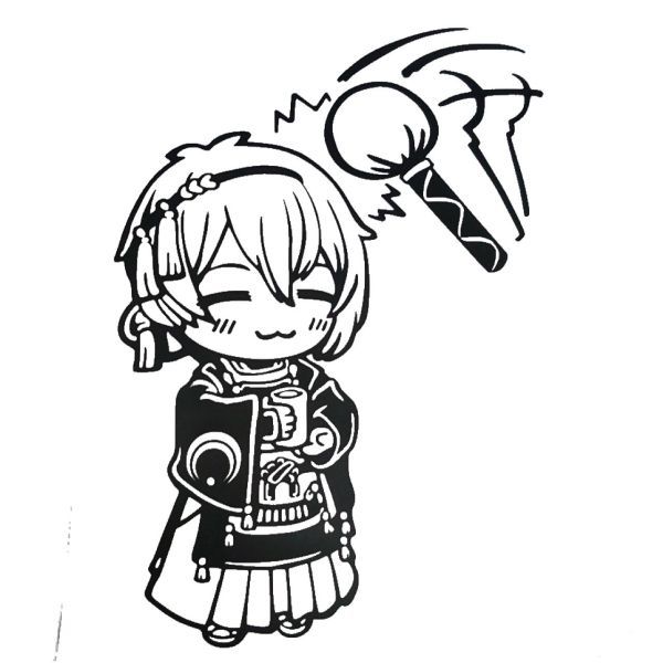 シール 壁用 ウォールステッカー 3等身 痛車 刀剣乱舞 三日月宗近 カーステッカー 防水 バイク 自動車 楽器拍卖