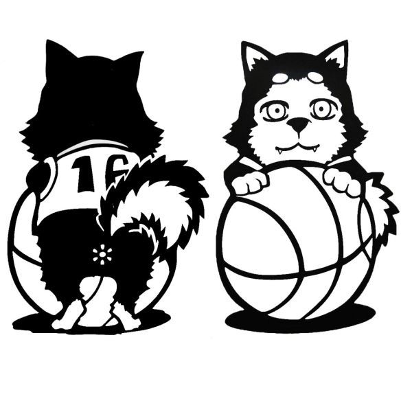 シール ウォールステッカー 黒子のバスケ 黒バス テツヤ2号 犬 車 球 カーステッカー デカール拍卖