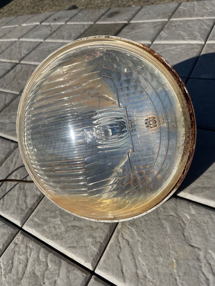 当時物 ゾルベ 丸目180パイ 凹レンズ 180mm ZOLVE 旧車 昭和 Z1 Z2 Z750RS Z400FX ヘコミ 凹み IPF-904Hレトロ ヘッドランプ No.2拍卖