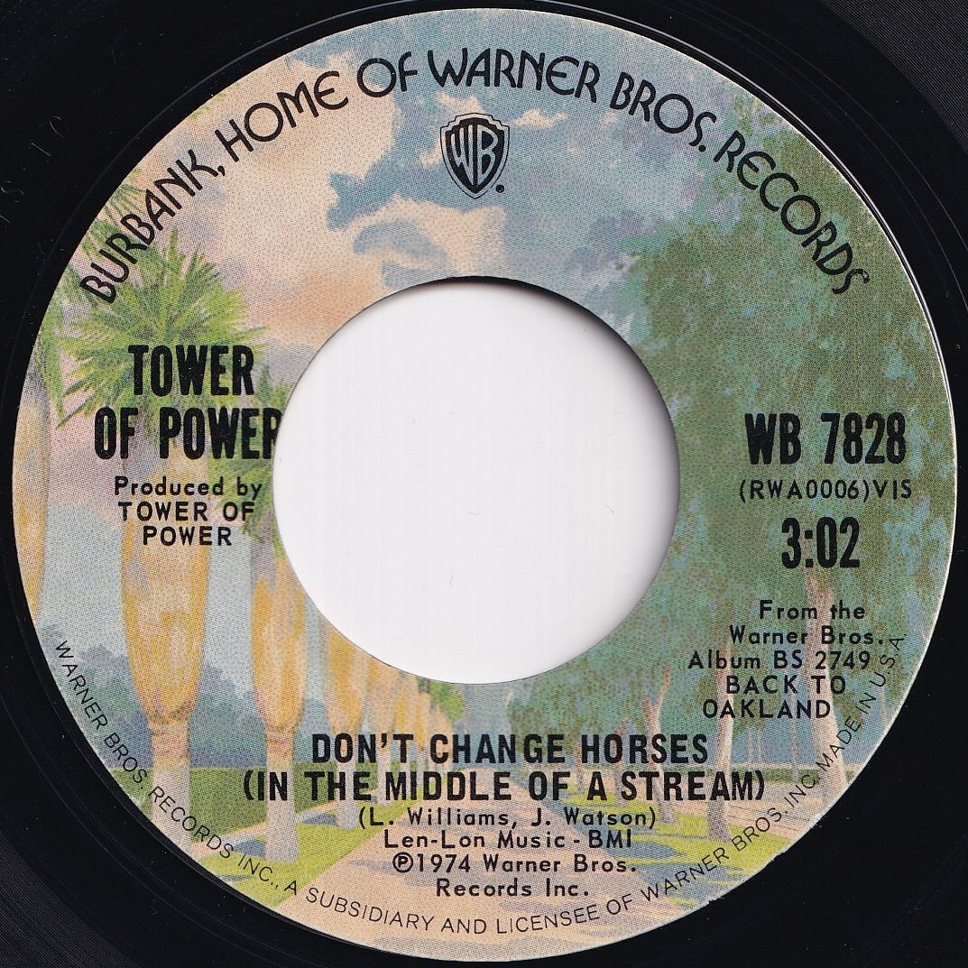 Tower Of Power Don't Change Horses / I Got The Chop Warner Bros. US WB 7828 208525 SOUL FUNK ソウル ファンク レコード 7インチ 45拍卖