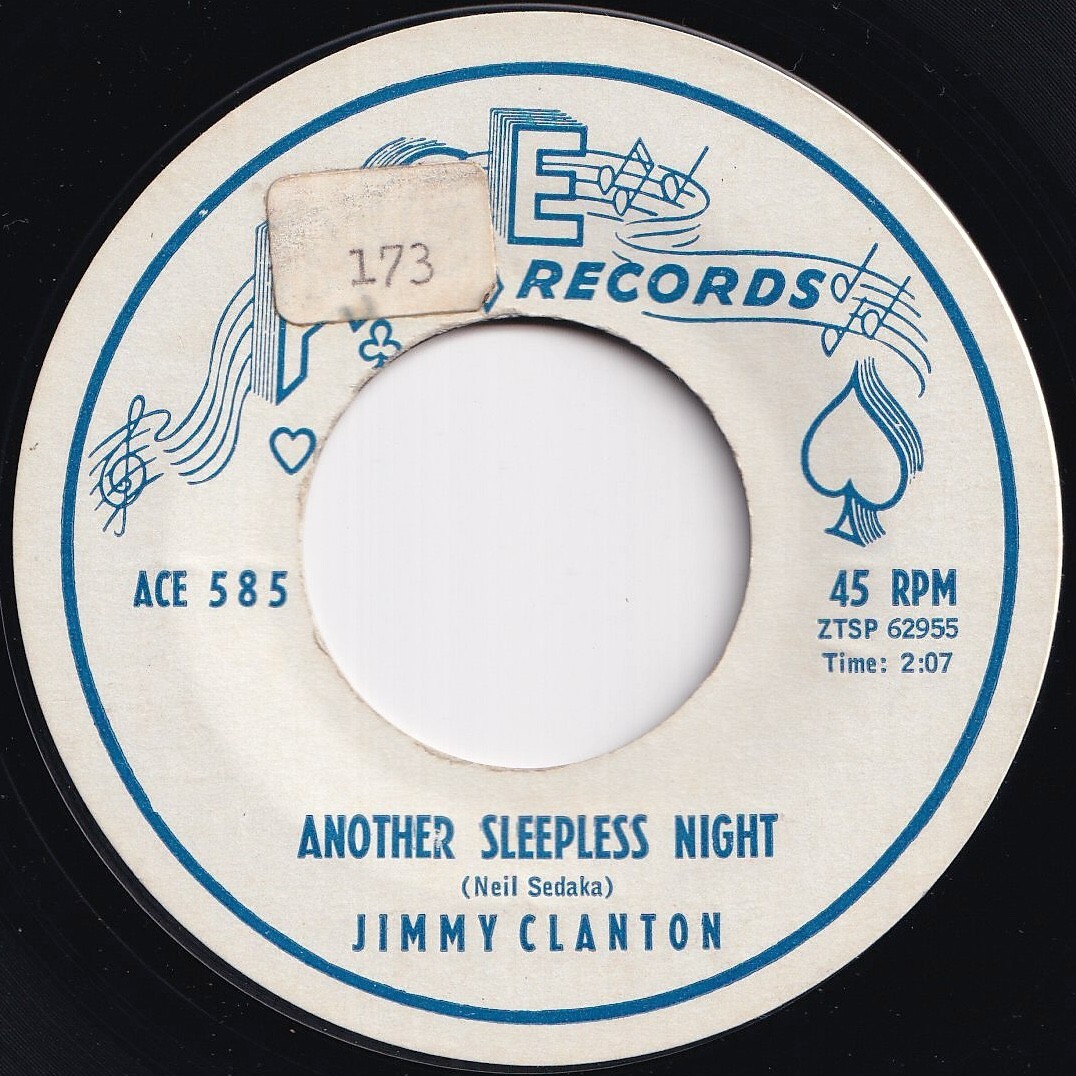 Jimmy Clanton Another Sleepless Night / I'm Gonna Try Ace US 585 208897 R&B R&R レコード 7インチ 45拍卖