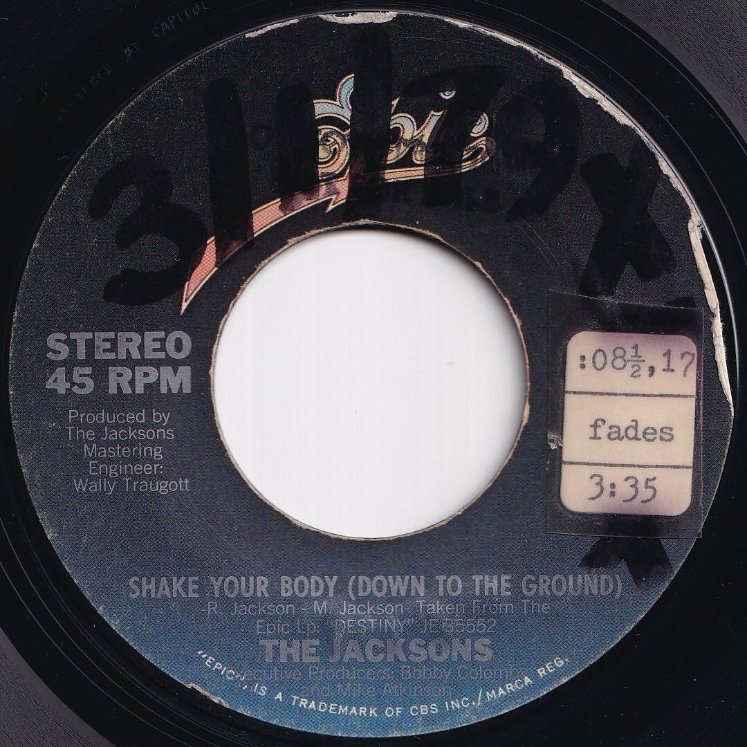 Jacksons Shake Your Body / That's What You Get Epic US 8-50656 208960 SOUL DISCO ソウル ディスコ レコード 7インチ 45拍卖