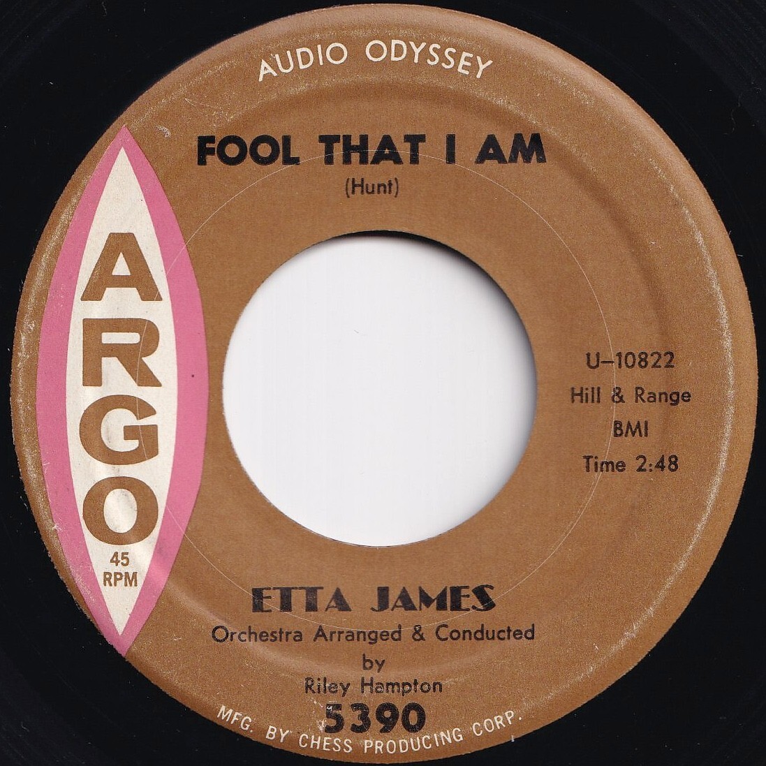 Etta James Fool That I Am / Dream Argo US 5390 208706 R&B R&R レコード 7インチ 45拍卖