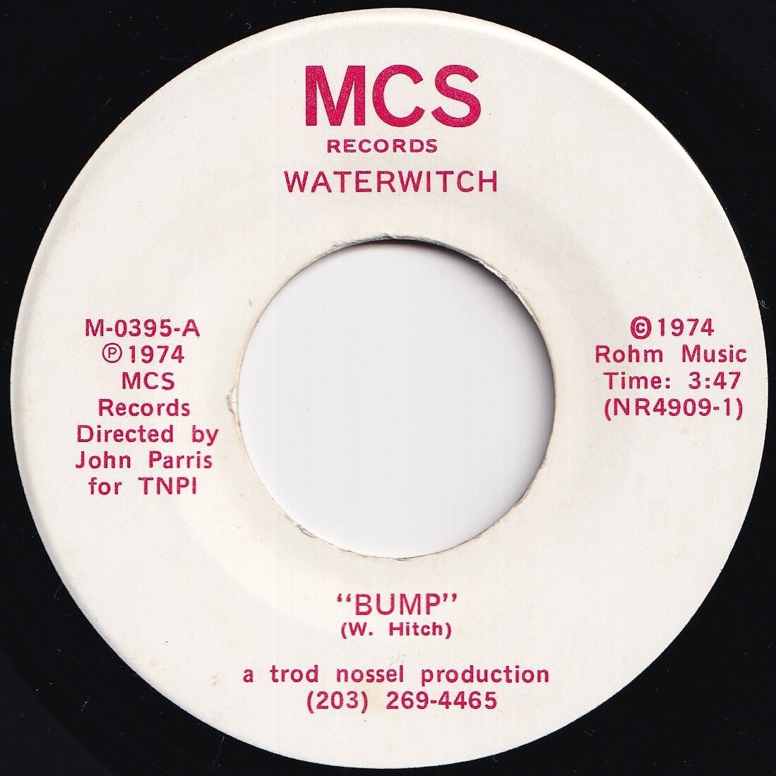 Waterwitch Bump / Which Way To Go MCS US M-0395 208785 SOUL FUNK ソウル ファンク レコード 7インチ 45拍卖