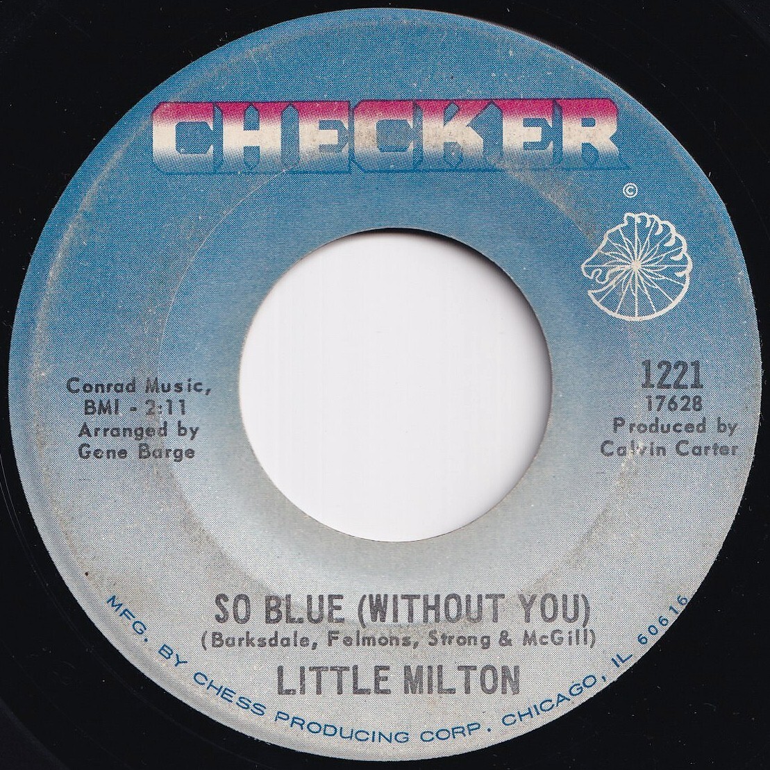 Little Milton So Blue (Without You) / Poor Man Checker US 1221 208471 SOUL ソウル レコード 7インチ 45拍卖