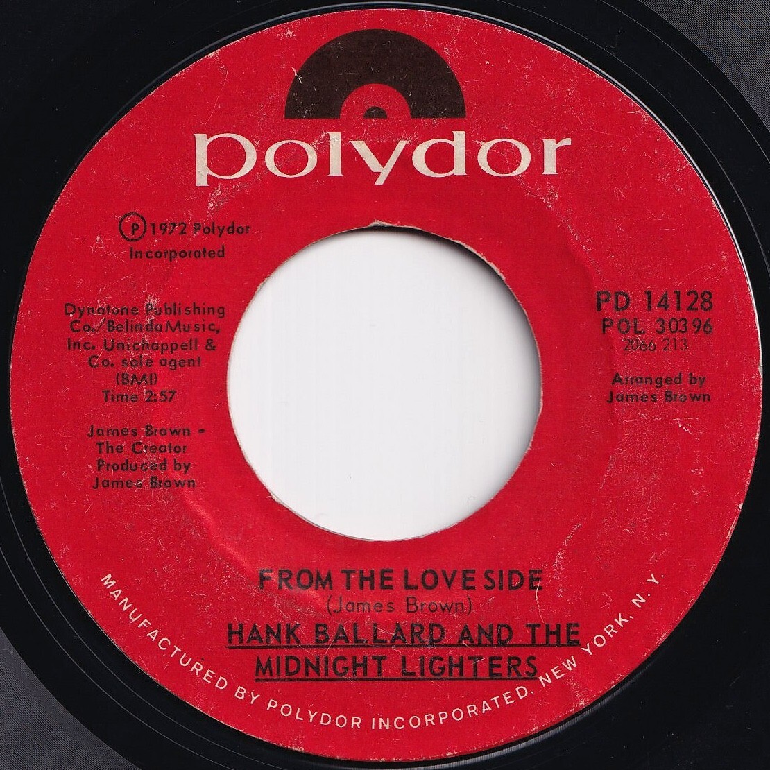 Hank Ballard From The Love Side / Finger Poppin' Time Polydor US PD-14128 208620 SOUL FUNK ソウル ファンク レコード 7インチ 45拍卖