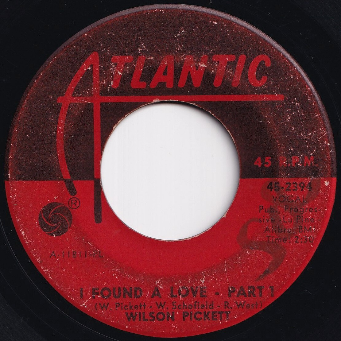 Wilson Pickett I Found A Love (Part 1) / (Part 2) Atlantic US 45-2394 208600 SOUL ソウル レコード 7インチ 45拍卖