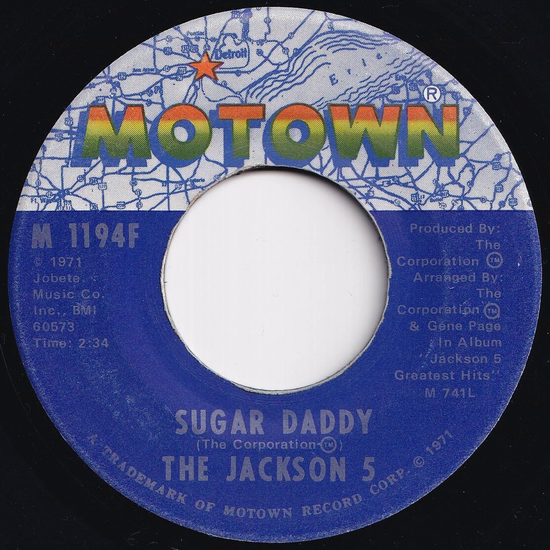 Jackson 5 Sugar Daddy / I'm So Happy Motown US M 1194F 208519 SOUL ソウル レコード 7インチ 45拍卖