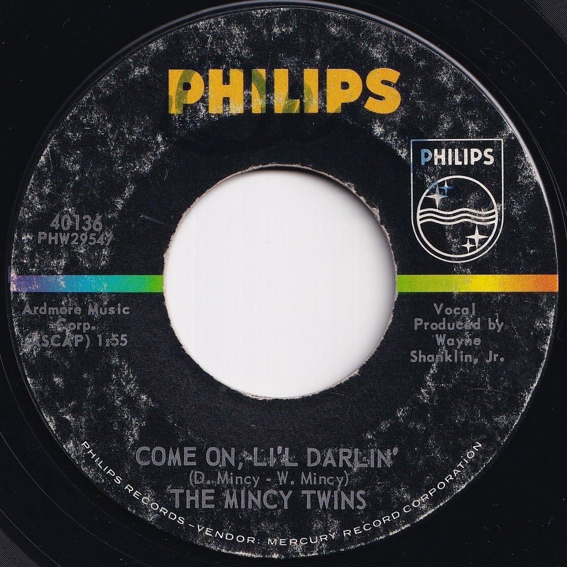 Mincy Twins Come On, Li'l Darlin' / The Dream Philips US 40136 208723 R&B R&R レコード 7インチ 45拍卖