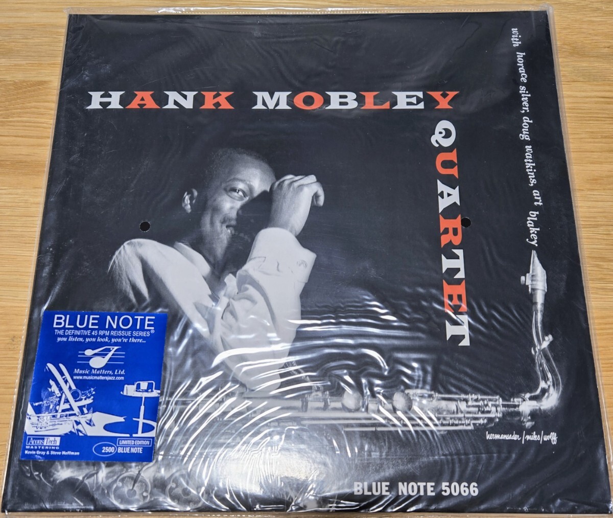 【未開封廃盤】Hank Mobley Quartet /Bluenote JAZZ ハンク・モブレー ブルーノート モダン・ジャズ 45回転 2枚組 高音質 Music Matters拍卖