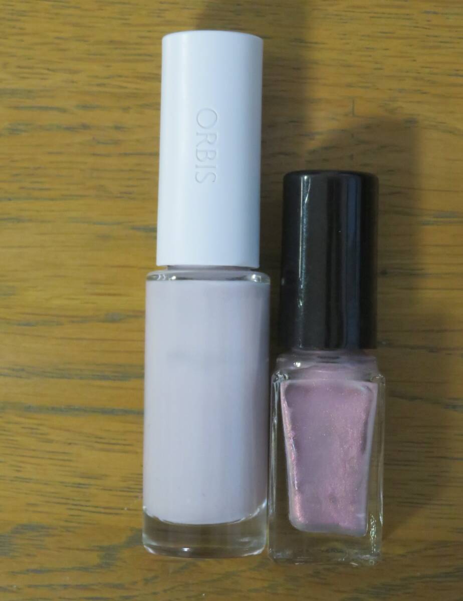 【OLBIS】オルビス ネイルカラー1本+【FMG】ネイルエナメル ミニサイズ1本【開封済・保管品】拍卖