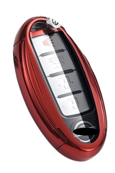 【レッド】NISSAN 日産 キーケース 専用 カバー インフィニティ デイズ セレナ エクストレイル エルグランド スカイ ライン ノート拍卖