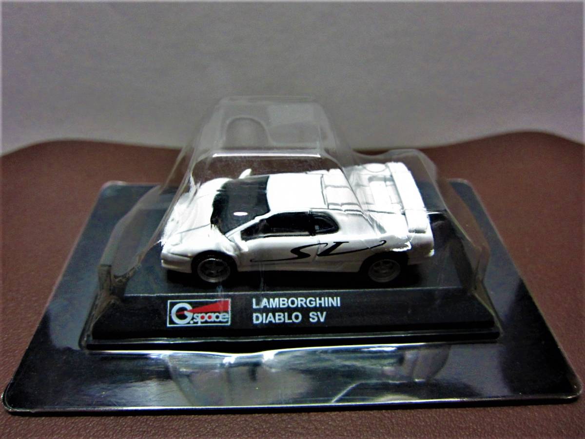 G.space☆ランボルギーニ ダイキャストカーコレクションVol.2☆LAMBORGHINI DIABLO SV ホワイト☆1/72☆G.arrows2007拍卖