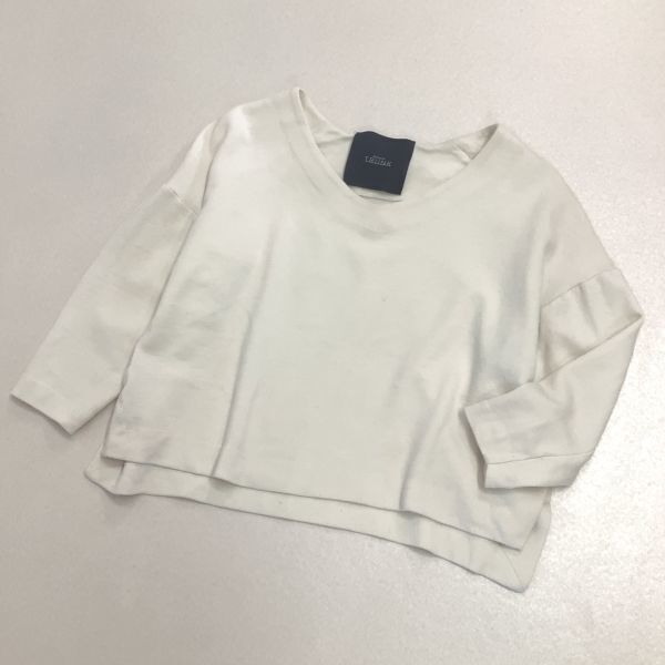 【抜群なシルエット】AUXCA TRUNK オーカトランク vネック ウール ニット カットソー レディース XS オフホワイト拍卖