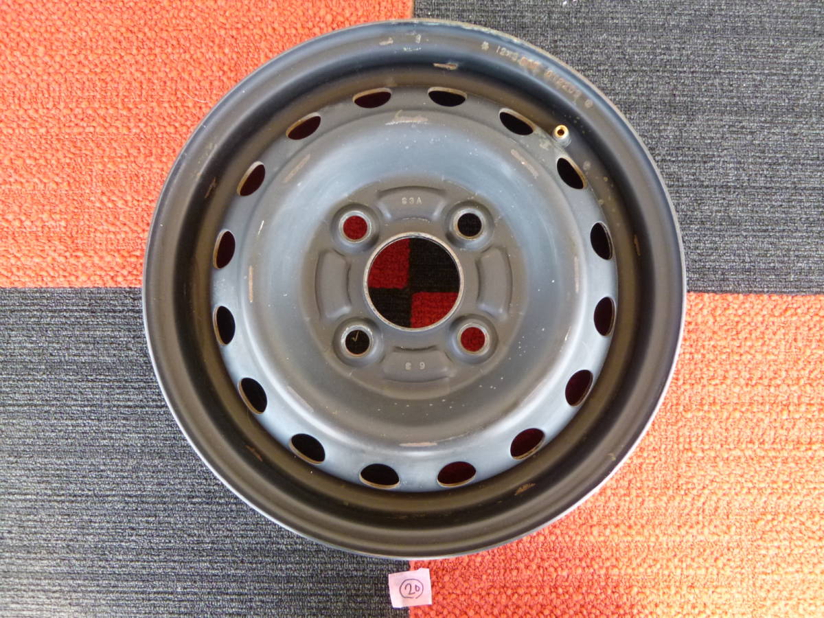 ホンダ アクティ 純正 スチールホイール 鉄チン 3.5J 12インチ +40 PCD100-4穴 ハブ径56㎜【刻印:S3A】1本のみ 中古品 ⑳拍卖