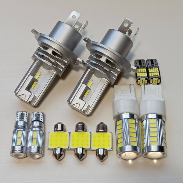 ゼスト JE1 JE2 超爆光! H4 LED ヘッドライト ルームランプ バックランプ ポジション ナンバー灯 11個セット スズキ /h4z/10/33/26/t31拍卖