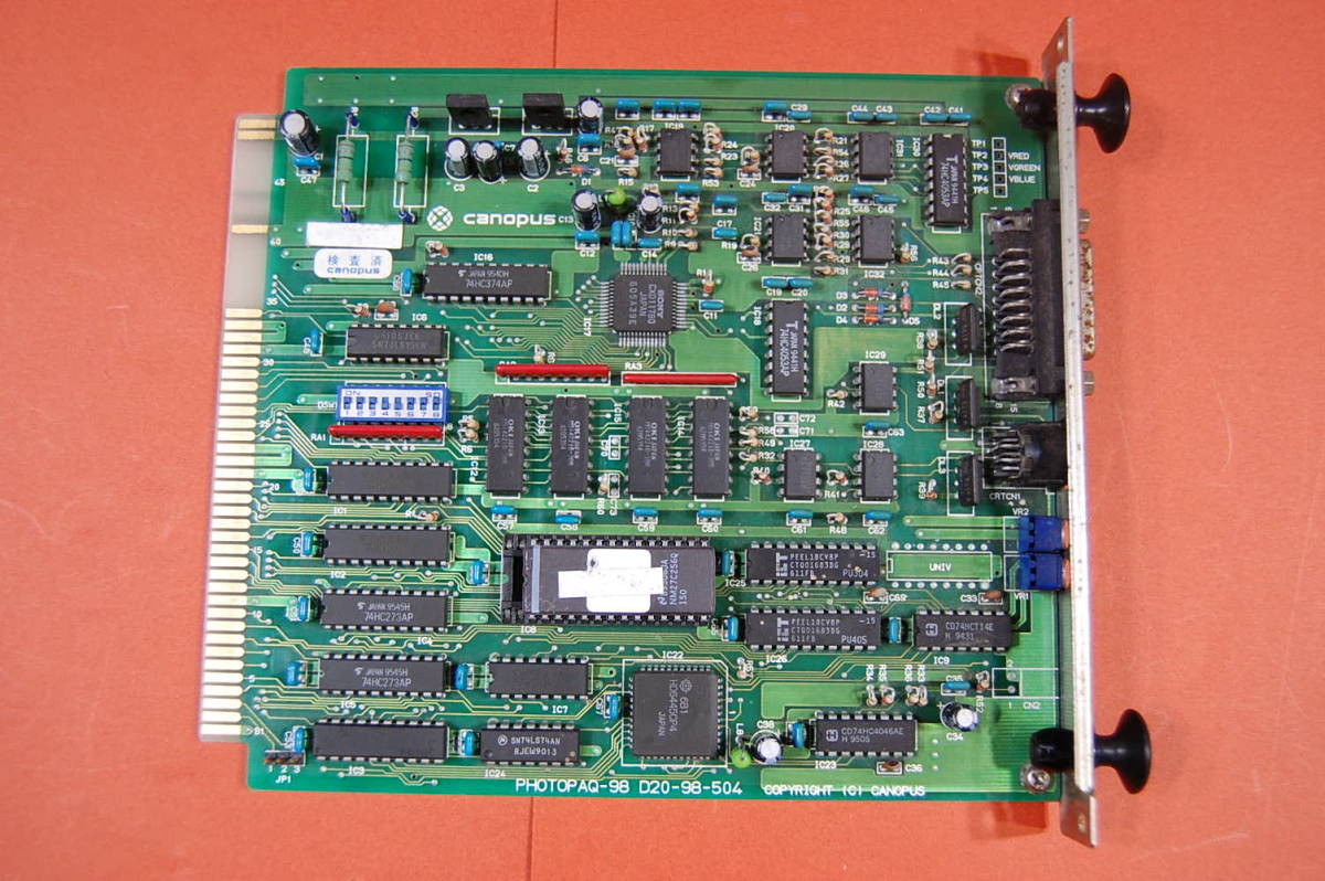 PC98 Cバス用 インターフェースボード canopus PHOTOP AQ-98 サビ・ヨゴレ有り 明細不明 現状渡し ジャンク扱いにて 拍卖