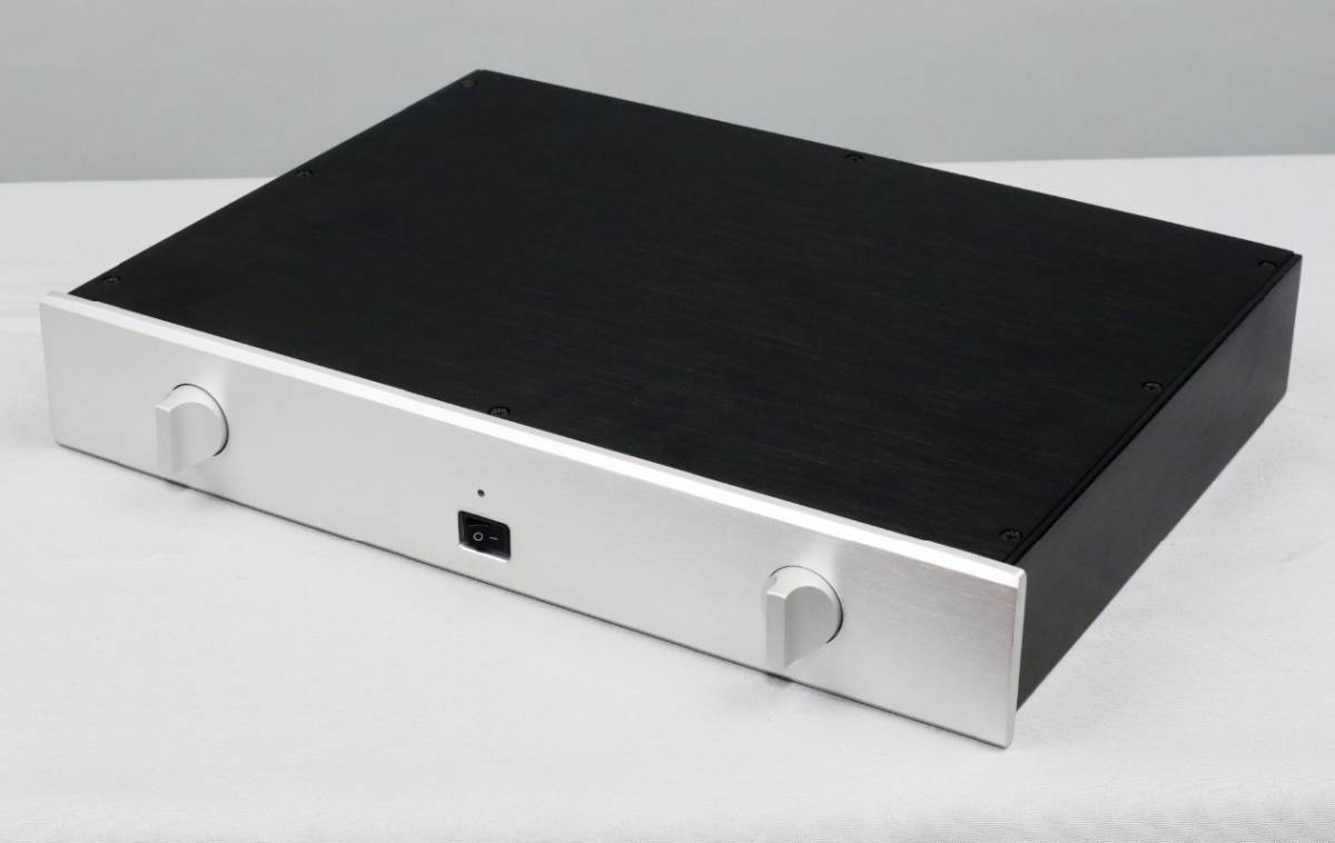 総アルミ製シャーシケース 437P2 プリアンプ 真空管アンプ パワーアンプ デジタルアンプ ヘッドホンアンプ D/Aコンバーター USB DAC 自作に拍卖