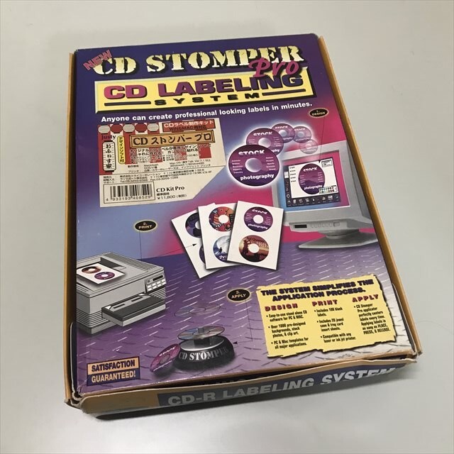 Z14555 ◆CD STOMPER Pro CD LABELING SYSTEM Windows Macintosh PCソフト拍卖