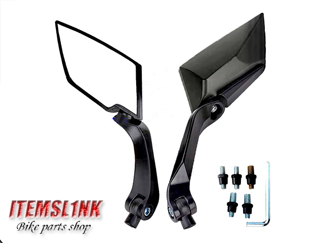 LK13-3B アウトレット特価! スラッシュ ミラー アルミステー GS400 GT380 GSX400FS GSX400F GSX250E GSX400E GSX400 Inazuma400 GS50 汎用拍卖