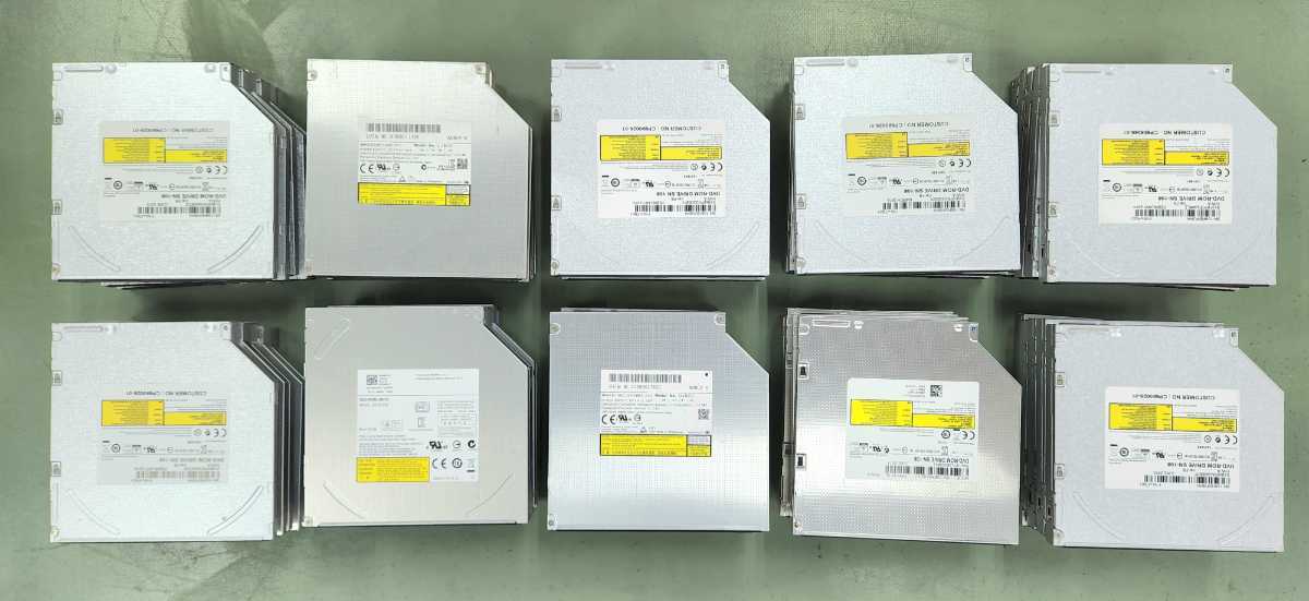 ジャンク品 DVD-ROM 50枚セット 大量 12.7mm ベゼルなし ROM rom 内蔵型DVD-ROM DVDドライブ ROM②拍卖