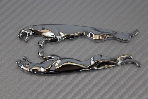JAGUAR  即日発送 ジャガー クロームエンブレム 国内未発売 2枚1セット  XJ F-FACE XE E-FACE XF XK拍卖