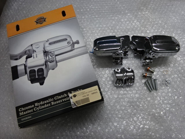 H-D純正OP ツーリング 14-16 クローム マスターシリンダー 検 ツーリング ツインカム ストリートグライド ロードキング ウルトラ FLHX FLHR拍卖