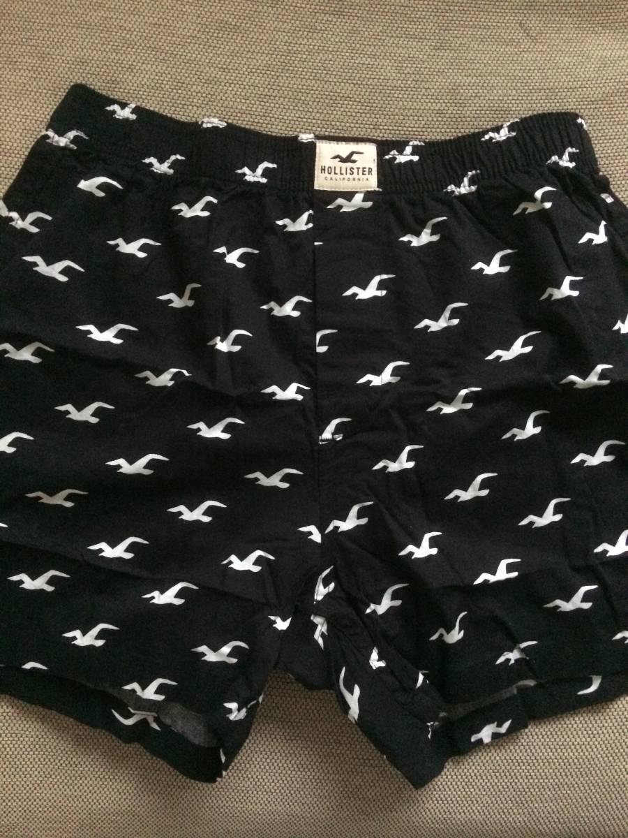 * ラスト * 新品 HOLLISTER ホリスター ウーブントランクス ボクサー ブリーフ ト パンツ M / Black *拍卖