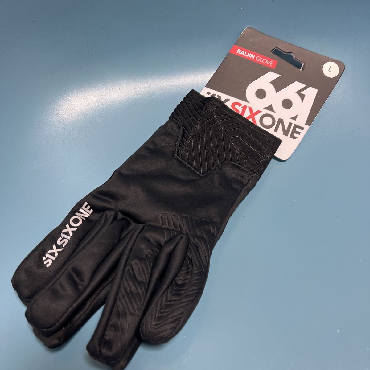 シックスシックスワンLサイズ Raijin GLOVE 新品未使用品 ブラック 黒 661 MTB SIXSIXONE拍卖