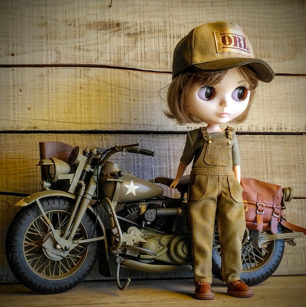 帆布オーバーオール771 ネオブライス リカちゃん オビツ ピュアニーモ ハンドメイド アウトフィット Blythe outfit 拍卖