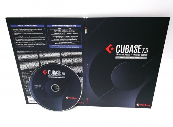 【同梱OK】 Stainberg (スタインバーグ) ■ CUBASE 7.5 Update From CUBASE 7 ■ インストールDVD ■ 音楽ソフト ■ DTM / DAW拍卖