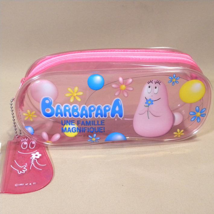 【未使用 新品】1990年代 当時物 バーバパパ 筆入れ a ( 昔の ビンテージ レトロ 筆箱 ポーチ ペンケース ビニール ソフト 文具 Barbapapa拍卖