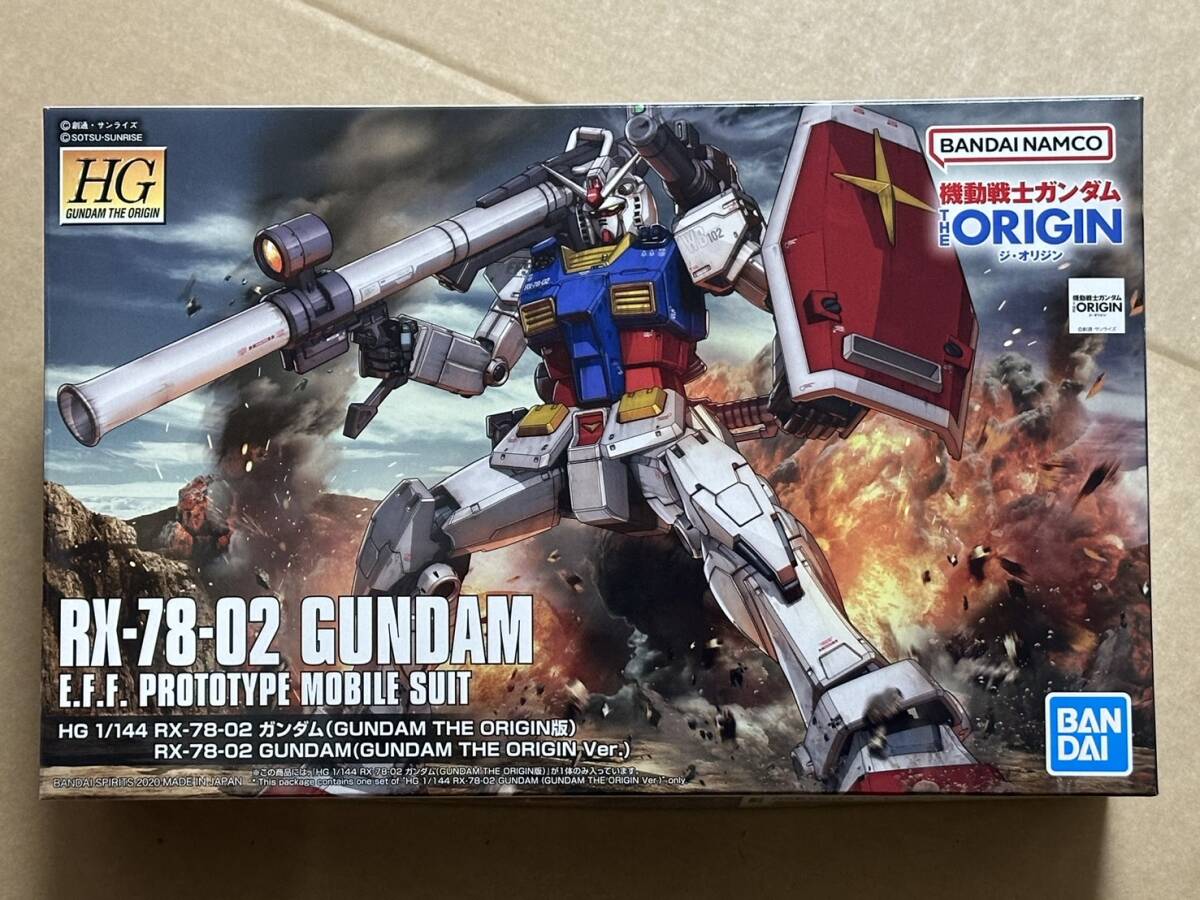 HG 1/144 RX-78-02 ガンダム GUNDAM THE ORIGIN版 新品未開封品 機動戦士ガンダム ジ・オリジン ガンプラ バンダイスピリッツ 再販品拍卖