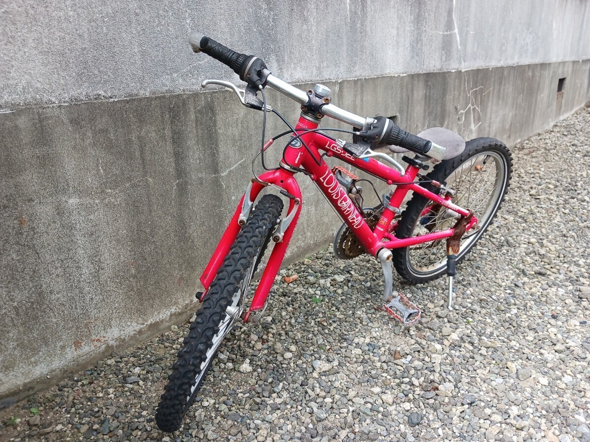 ルイガノ 18速 6×3 LGS-J22 クロスバイク アルミフレーム clivio LOUIS GARNEAU 赤 シマノ拍卖