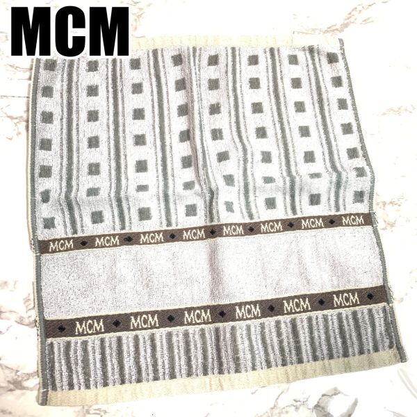 【1品限り】エムシーエム ハンカチ グレー 韓国 K-POP MCM #B490拍卖