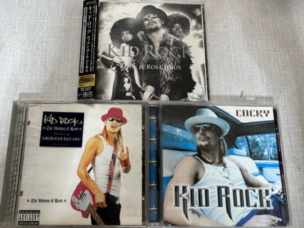 KID ROCKキッドロック オリジナルアルバムCD3枚セット ROCK N ROLL JESUS/COCKY/The History of Rock拍卖
