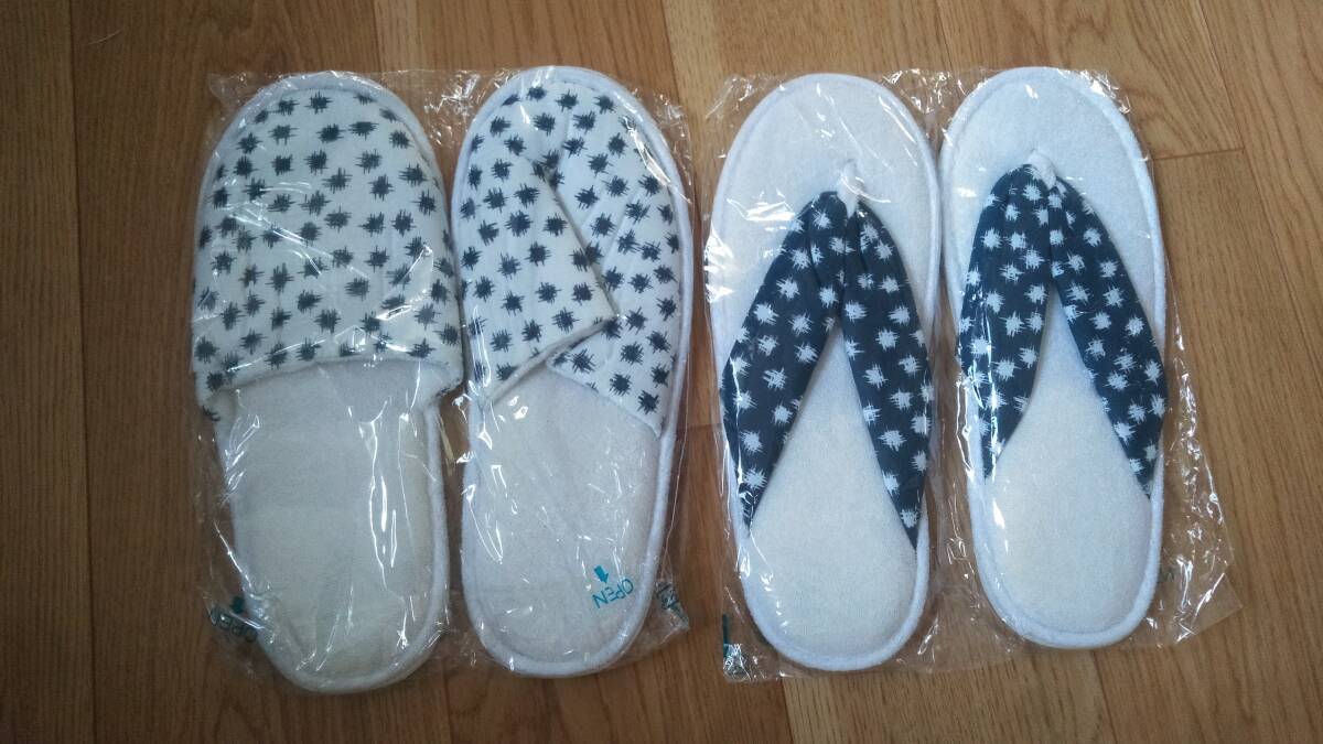 未開封☆和柄スリッパ 2足セット拍卖