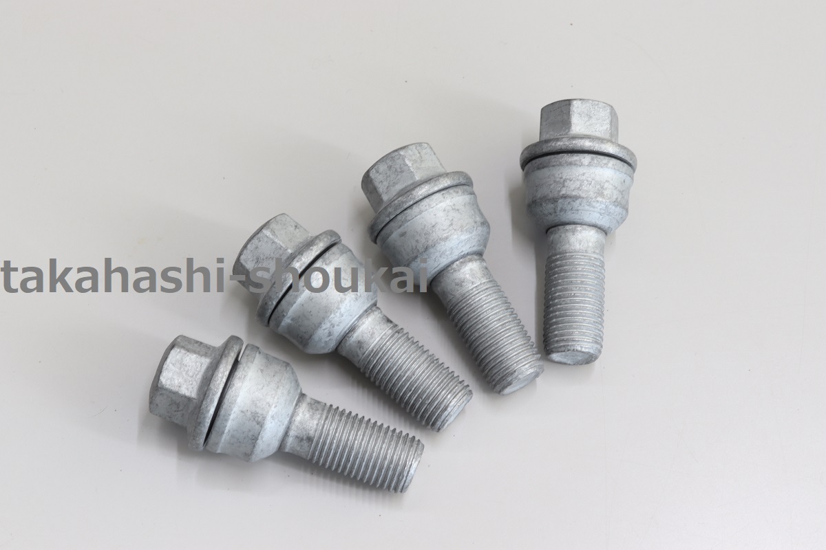 アウディ純正 ホイールボルト M14ピッチ1.5 R14球面 首下長さ30mm 4本 e-tron・e-tron GT・eトロン・eトロンGT 他拍卖