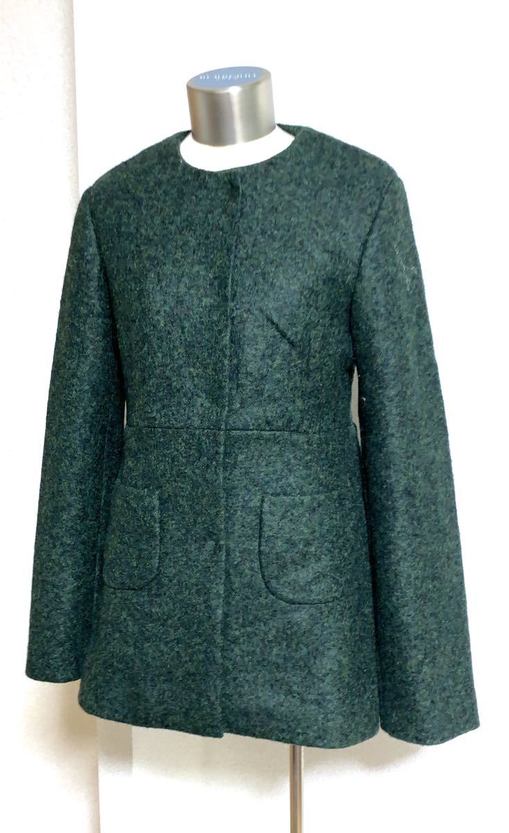 ドゥーズィエムクラス取扱 ROBERTO MUSSO ロベルトムッソ ウール コート グリーン拍卖