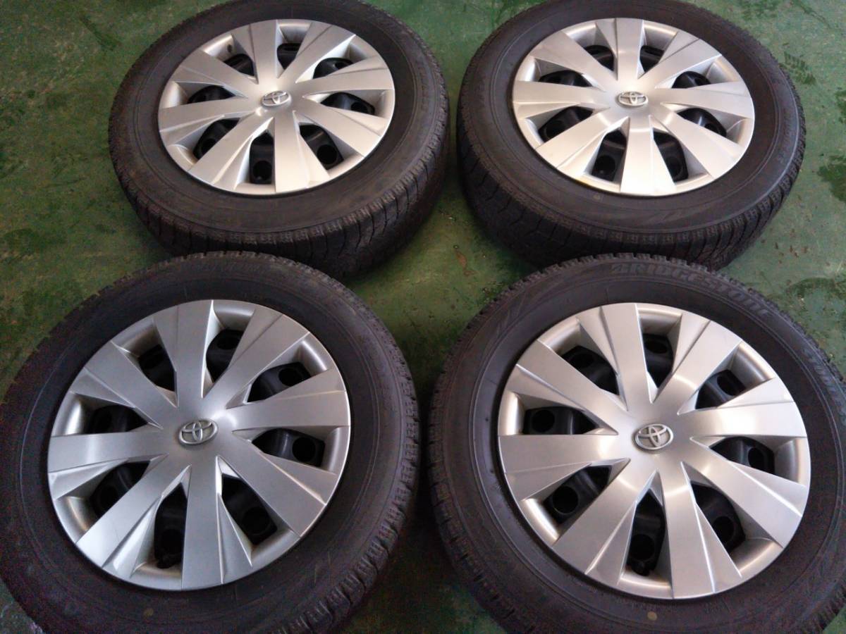 Y287 175/65R15 bridgestone ブリジストン 2018年 PCD100 4H 5J FIELDER フィールダー NZE164 4本セット キャップ付き拍卖