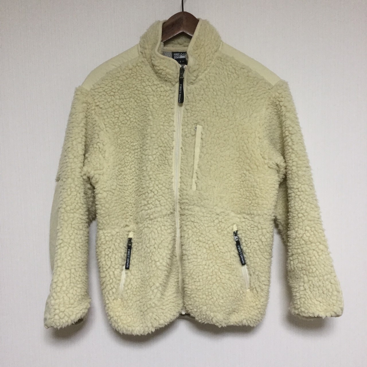 FIRST DOWN ファーストダウン ボアジャケット ブルゾン アイボリー 拍卖