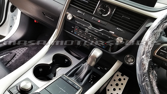 レクサス20系RXlexusHYBRID内装パネルGⅡカーボンシートRX450hlRX450hRX300RX200tFスポーツグロスフィルムカット済み簡単施工拍卖