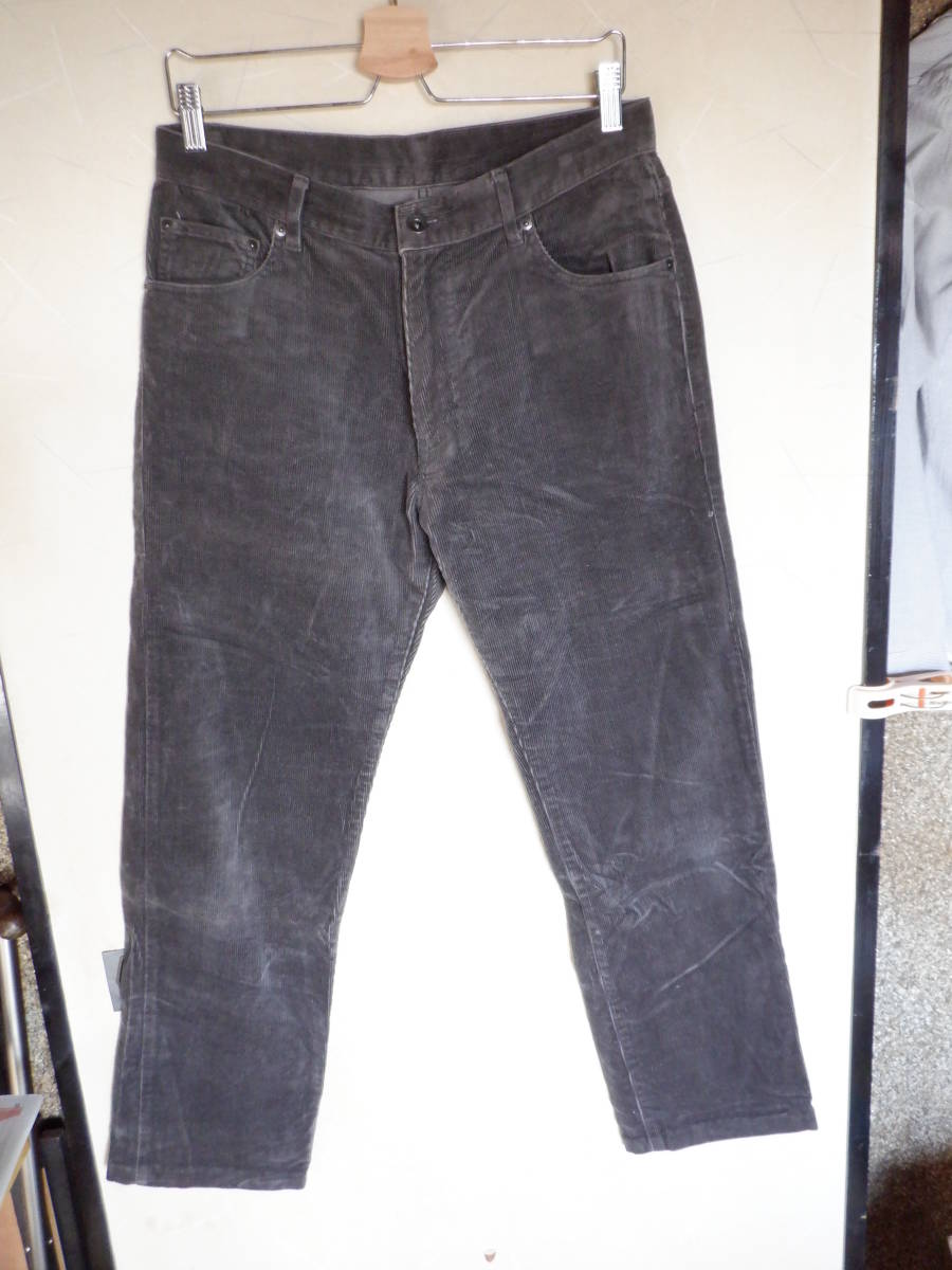(株)良品計画 ジーンズ 厚手のコールテン グレー ウエスト 82cm 股下 74cm 拍卖
