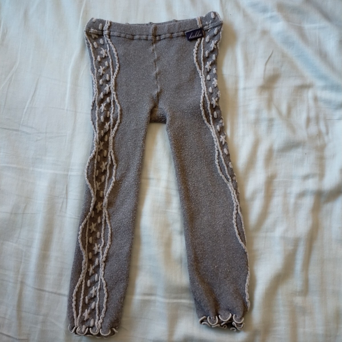 HAKKA ハッカ グレー レギンス Sサイズ ニットレギンス拍卖