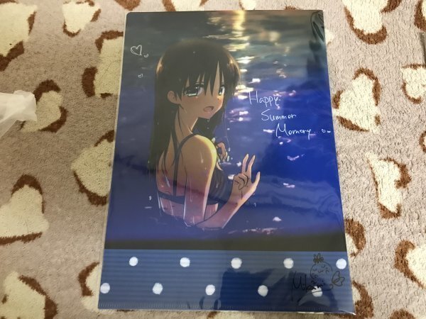 d083クリアファイル 三上ミカ) C94/アクアドロップ  メロンブックス特典 水着拍卖