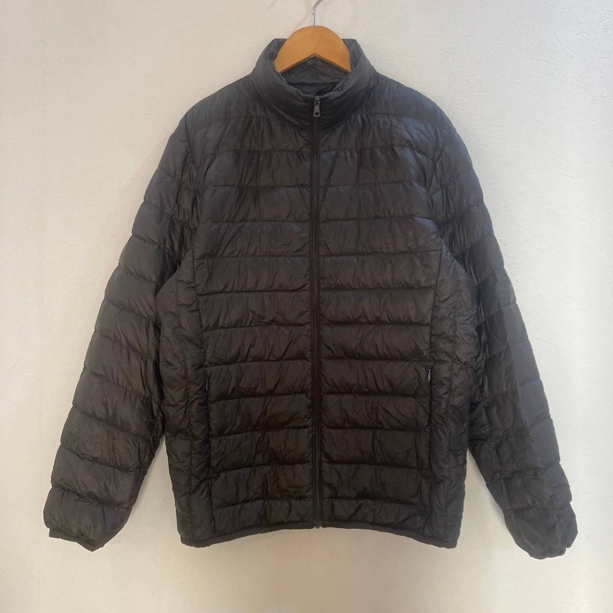 UNIQLO/ユニクロ 長袖 ウルトラライトダウンジャケット コンパクト ブラウン メンズ S拍卖