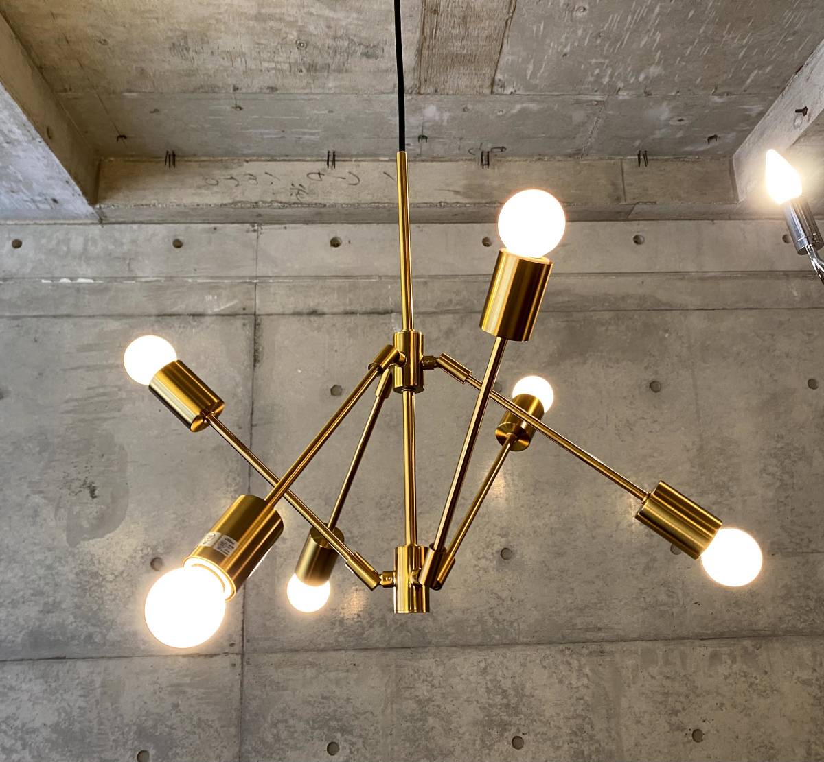 Flex atomic pendant lamp-GD/可動アーム(検,midcentury,ミッドセンチュリー,スプートニク,sputonik,ビンテージ,50's,60's,スペースエイジ,拍卖
