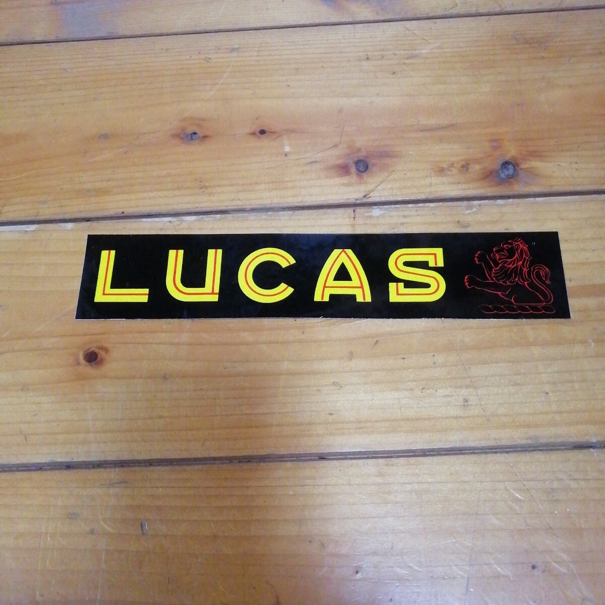 ステッカー レトロ LuCAS 約20.5cm x 4xm拍卖